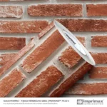 Adesivo Tijolo Vermelho 0,60 x 10mts