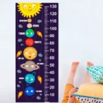 Adesivo de Parede Régua Planetas Sistema Solar 52cm x 135cm