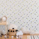 Papel de Parede Infantil Kids n Teens 2 108264 Dotty Polka Yellow Silver “Consultar disponibilidade do Produto 19 9 8750-5835”