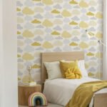 Papel de Parede Infantil Kids n Teens 2 108267 Clouds Yellow Grey “Consultar disponibilidade do Produto 19 9 8750-5835”