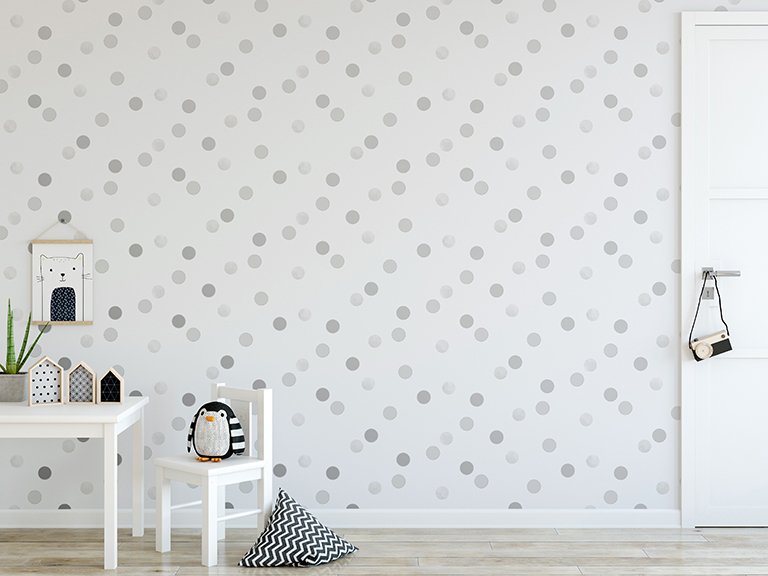 108563-papel-de-parede-importado-dotty-polka-silver-ambiente-2.jpg Papel de Parede Infantil Kids n Teens 2 108563 Dotty Polka Silver “Consultar disponibilidade do Produto 19 9 8750-5835” - Imagem 1