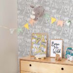 Papel de Parede Infantil Kids n Teens 2 108567 Jungle Animals Grey “Consultar disponibilidade do Produto 19 9 8750-5835”
