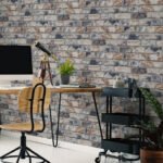 Papel de Parede Infantil Kids n Teens 2 108596 Distressed Brick Navy “Consultar disponibilidade do Produto 19 9 8750-5835”