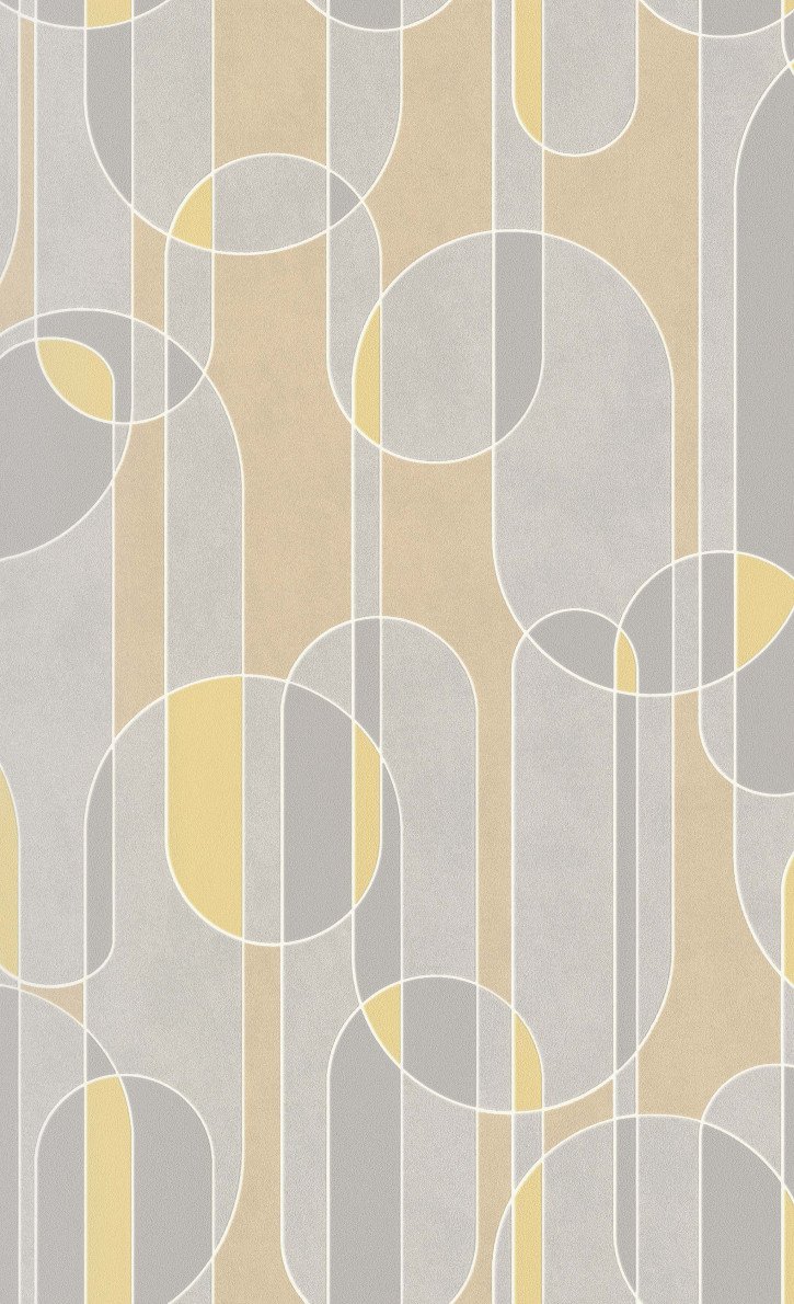220223__83466.jpg Papel de Parede Vinílico Milano 220223 Geométrico Tons de Cinza, Amarelo e Bege “Consultar disponibilidade do Produto 19 9 8750-5835” - Imagem 1