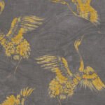 Papel de Parede Vinílico Linen Style 366313 Preto, Amarelo e Cinza “Consultar disponibilidade do Produto 19 9 8750-5835”