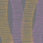 Papel de Parede Vinílico Linen Style 367583 Geométrico Preto, Laranja e Violeta “Consultar disponibilidade do Produto 19 9 8750-5835”