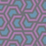 Papel de Parede Vinílico Linen Style 367601 Geométrico Preto, Azul e Violeta “Consultar disponibilidade do Produto 19 9 8750-5835”