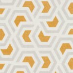 Papel de Parede Vinílico Linen Style 367602 Geométrico Branco, Laranja e Cinza “Consultar disponibilidade do Produto 19 9 8750-5835”