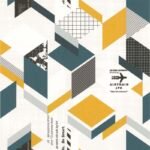 Papel de parede Les Aventures 3 51164402 Geométrico Tom Branco Verde Amarelo Prata e Preto