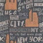 Papel de parede Les Aventures 3 51164809 Teenager Tons de Cinza e Laranja