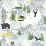 Papel de parede Les Aventures 3 51165101 Neve Tons coloridos