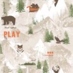 Papel de parede Les Aventures 3 51165107 Neve Tons coloridos
