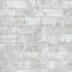 Papel de parede Les Aventures 3 51170909 Teenager Tons de Cinza e Branco