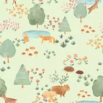 Papel De Parede Bosque da Imaginação 80751