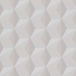 Papel de Parede Vinílico Life 4 962551 Geométrico com leve brilho Tons de Cinza e Branco