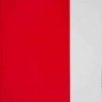Papel de Parede Vinilico Vermelho e Branco   Bandeira  Cl-205