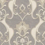 Papel de parede Florence Cinza medalhao FR87232