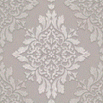 Papel de parede Florence Cinza Medalhao FR87254