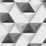 Papel de Parede Hexagone L57509 Pyramide 3D
