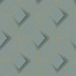 Papel de Parede Star L61401 Geométrico Verde-dourado