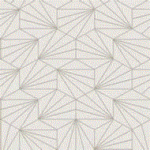 Papel de Parede Star L94900 Geométrico Branco-Prata