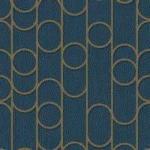 Papel de Parede Star M24001 Geométrico Azul-Dourado