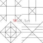 Papel de Parede Line Art Geometria MT779004 “Consultar disponibilidade do Produto 19 9 8750-5835”