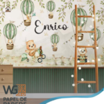 Balão com Ripado Verde