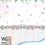 Borboleta com Folhagens