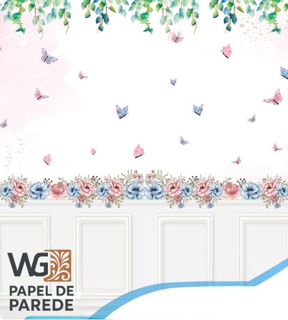 Borboletas com Folhagens Borboleta com Folhagens - Imagem 1